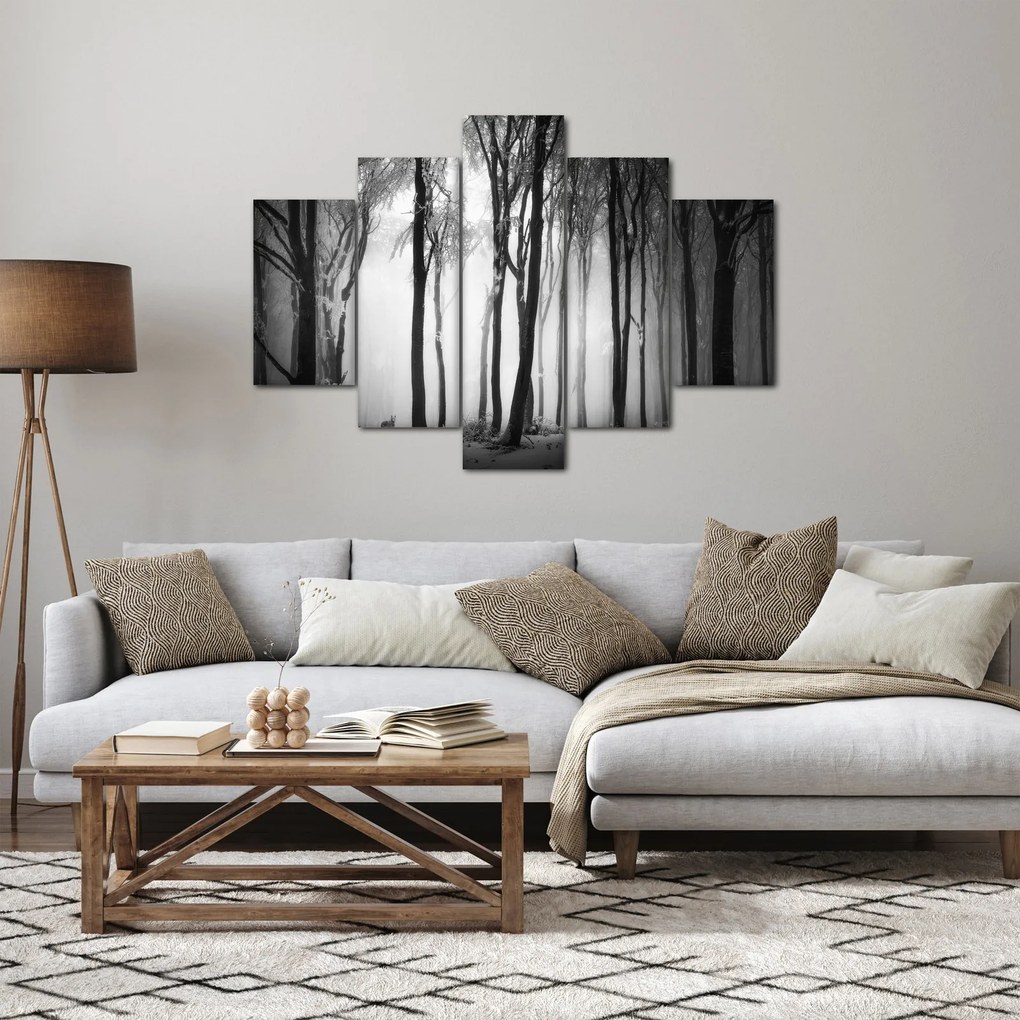 Kép - Farkas a sötét erdőben (150x105 cm)