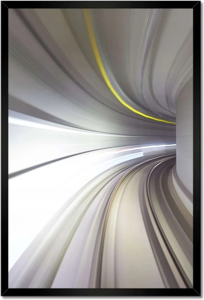 Poszterek keretben 40x60 Alagút 3D Mélység