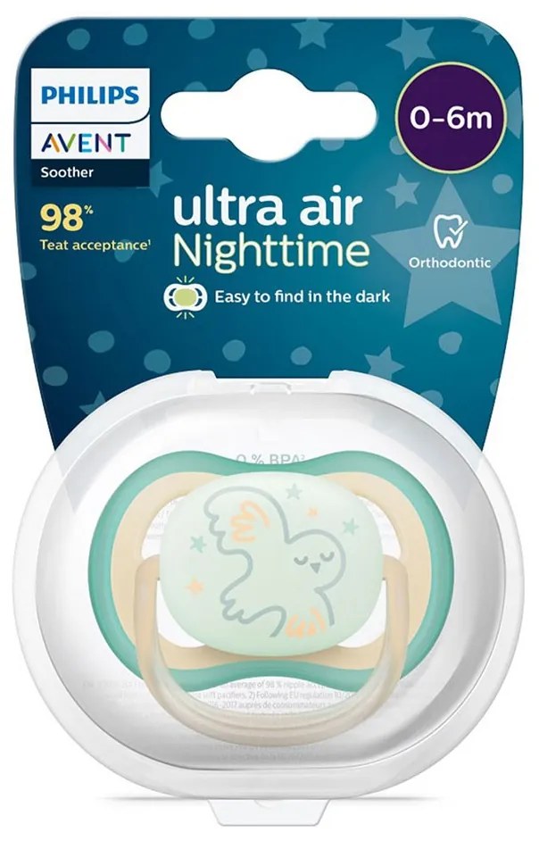 Baba cumi Ultra air Night Avent 0 - 6 hónap fiú, vel. 0-6 h