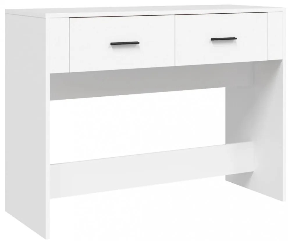 fehér szerelt fa tálalóasztal 100 x 39 x 75 cm