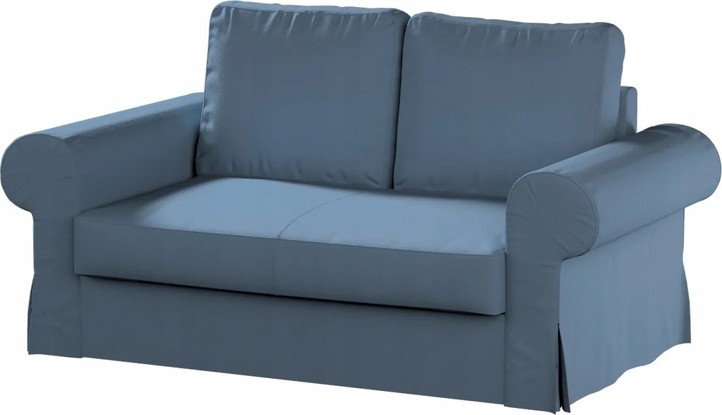 Backabro 2 személyes összecsukható kanapé huzat Ikea kék bukla