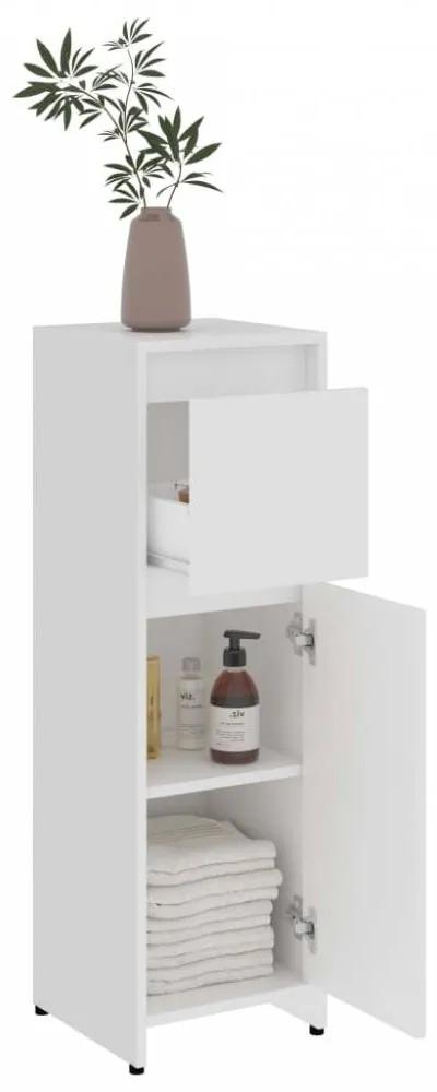 Fehér forgácslap fürdőszobaszekrény 30 x 30 x 95 cm