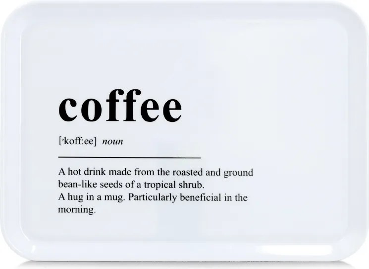 Kávés melamin tálca, 30,5x22cm