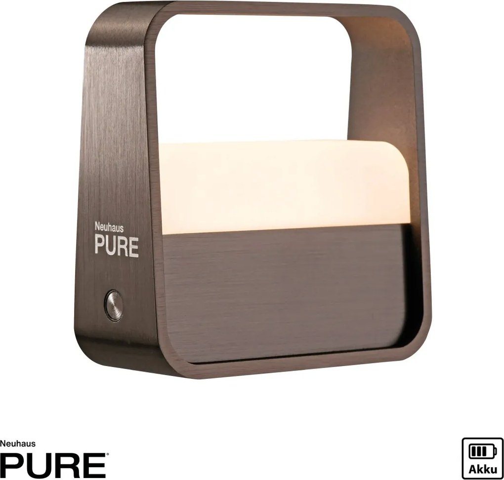 Paul Neuhaus modern asztali lámpa pure go sötétbarna pln4055-34