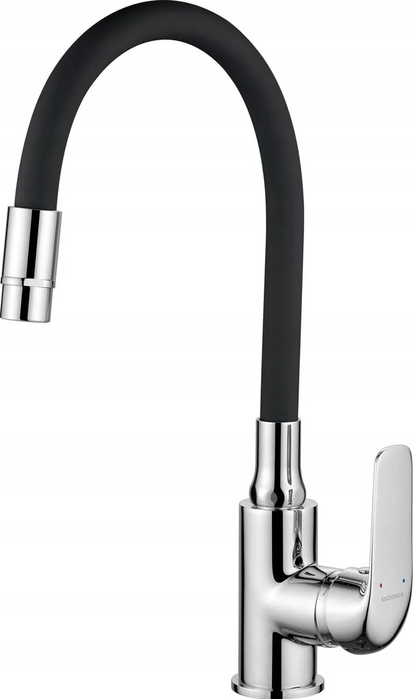 Elza Álló Mosogató Csaptelep Flexibilis 2 Funkciós, Króm/fekete