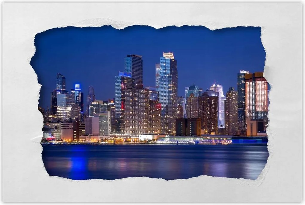 Poszterek 90x60 New York éjszaka