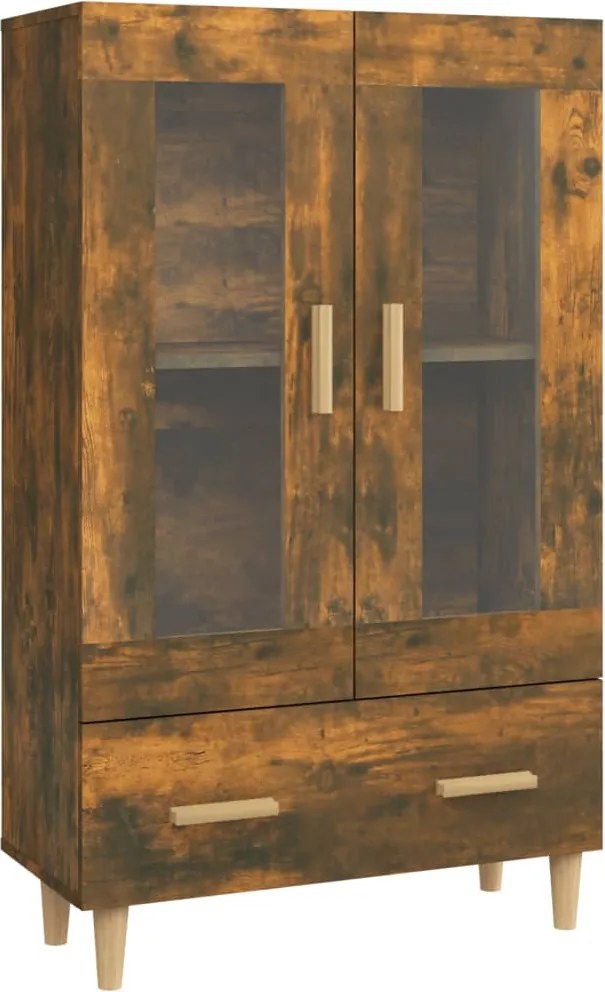 vidaXL füstös tölgy színű szerelt fa magasszekrény 70 x 31 x 115 cm