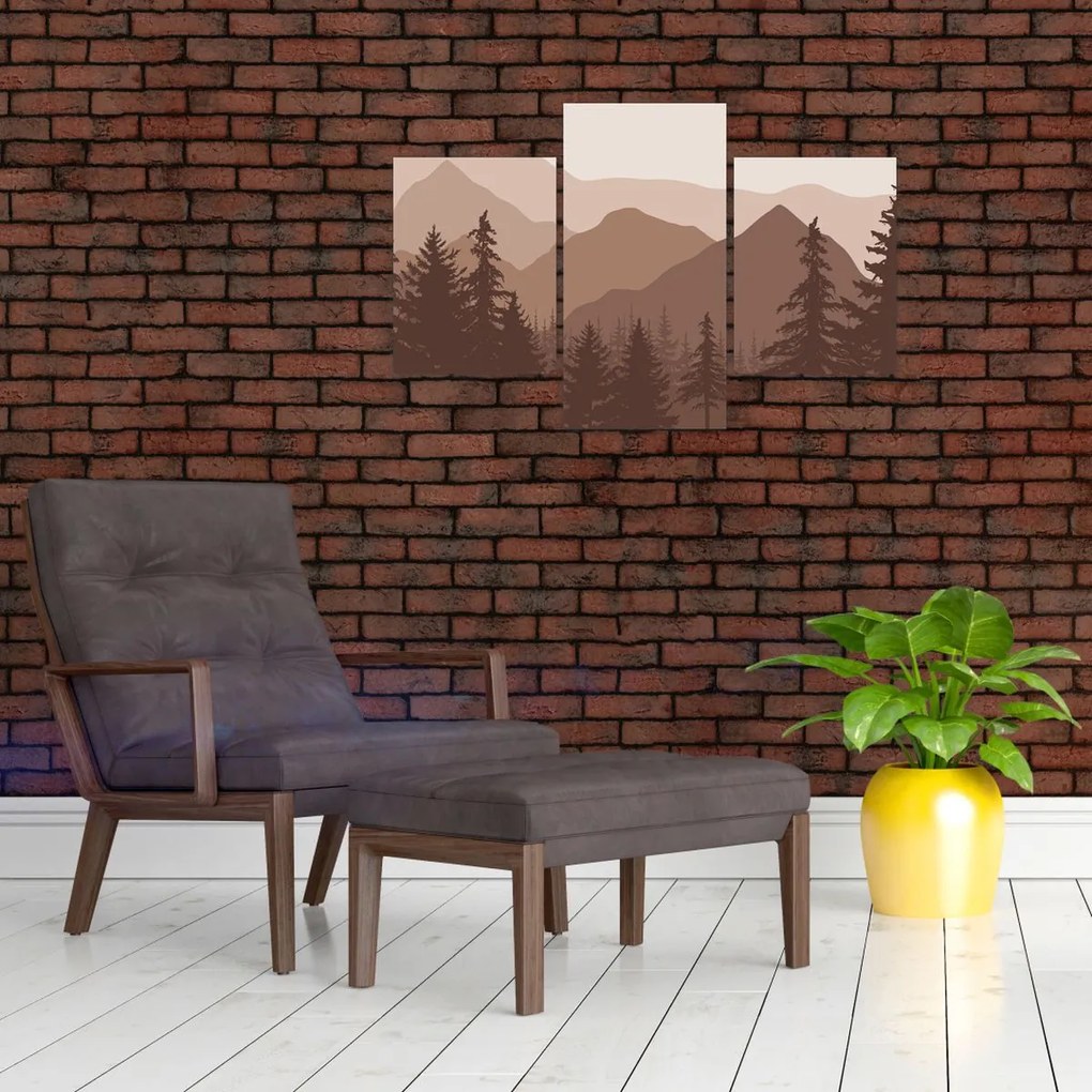 Kép - Barna hegyek N⁰2 (90x60 cm)