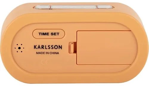 Karlsson KA5753LO digitális asztalióra/ébresztőóra, soft orange
