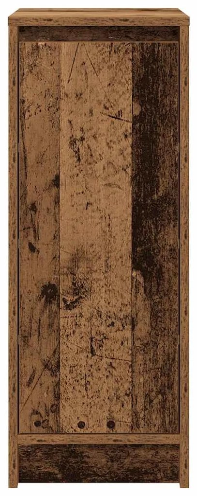antik fa színű szerelt fa cipősszekrény 29,5x34x76 cm