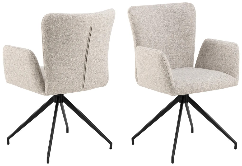 MAZZONI EXPORT SARETTA Beige Melanzs (Java 196 szövet) - MODERN KÁRPITOZOTT FORGÓSZÉK NAPPALIBA/ÉTKEZŐBE/LOFT IRODÁBA