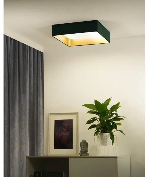Brilagi-LED Dimmelhető VELVET SQUARE lámpatest LED/36W/230V Wi-Fi Tuya+távirányító zöld