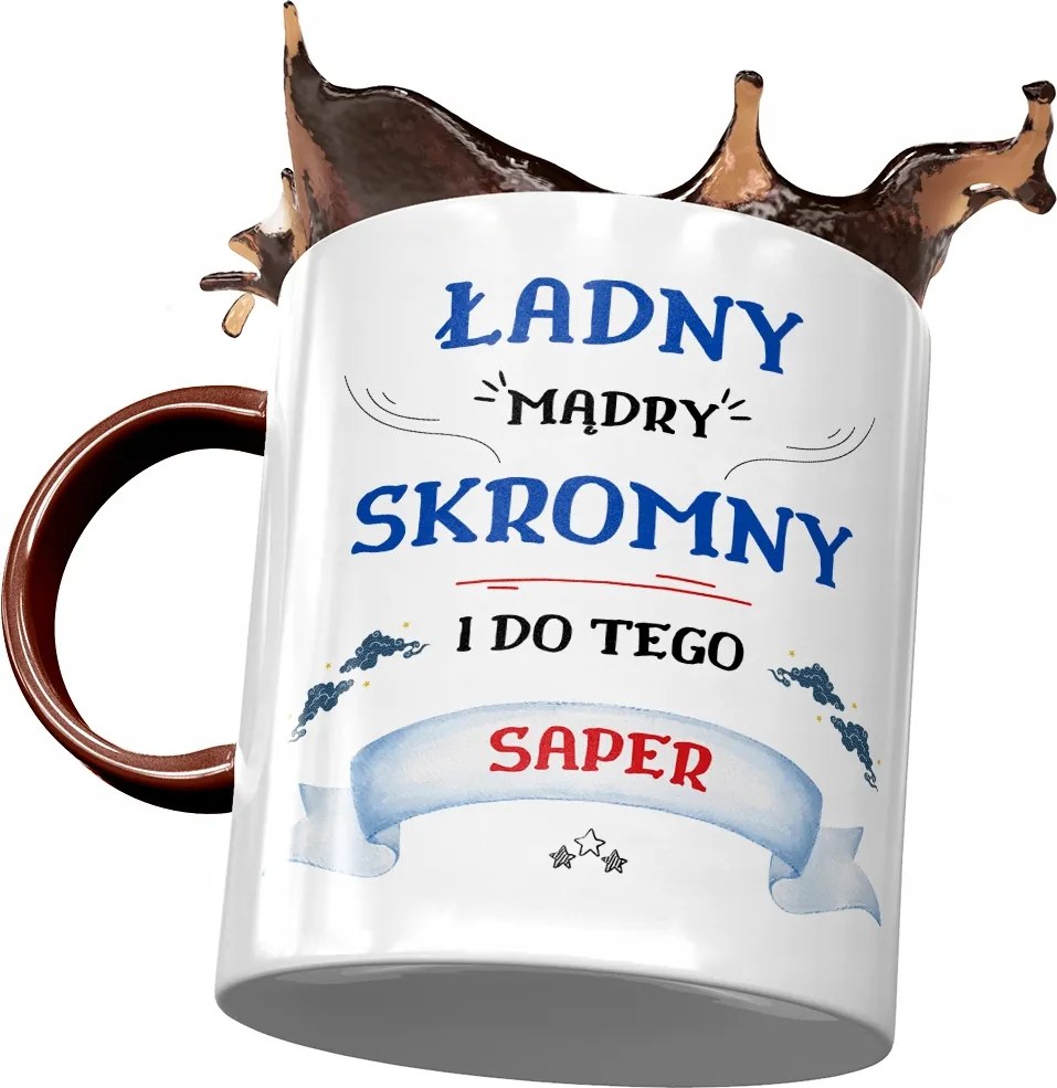 Bordó Bögre Tűzszerésznek Szép Okos Szerény Nyomtatott Fotóval