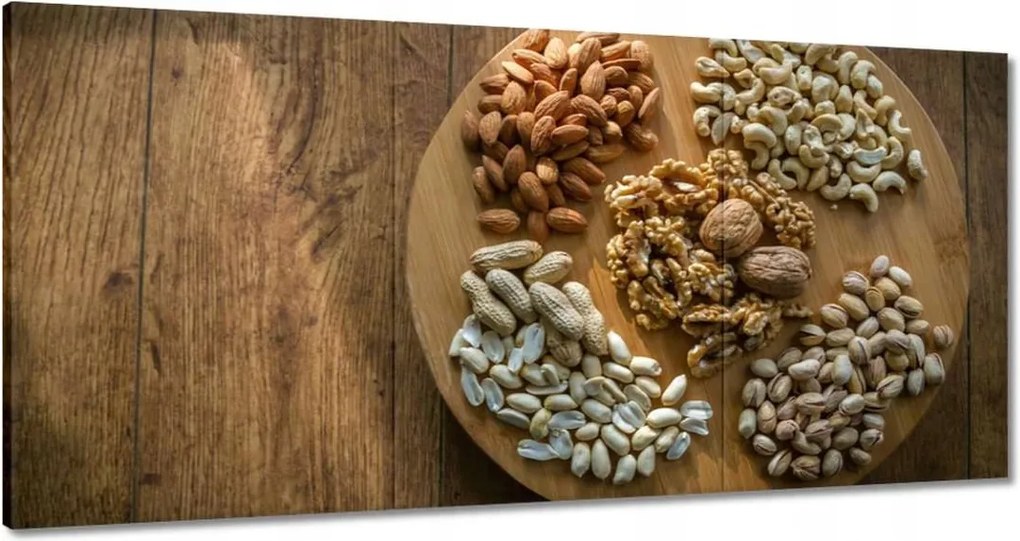 Vászonkép 180x90 Dió Pisztácia