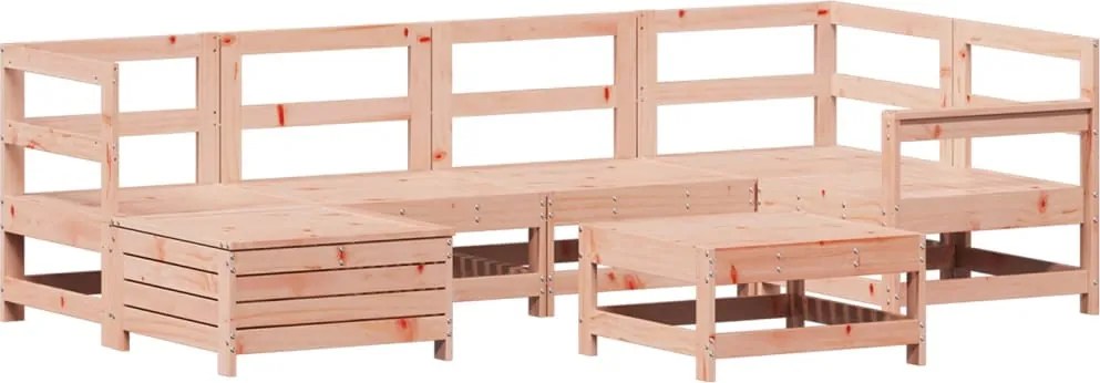 vidaXL 7 részes tömör duglászfenyő kerti kanapészett