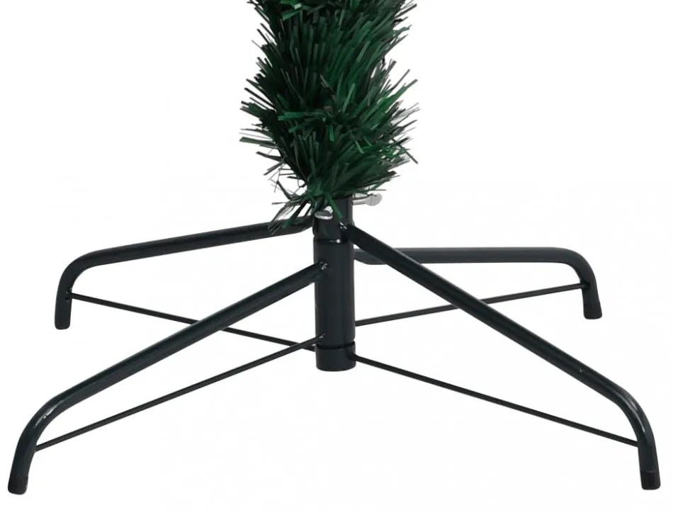 zöld száloptikás műkarácsonyfa állvánnyal 150 cm