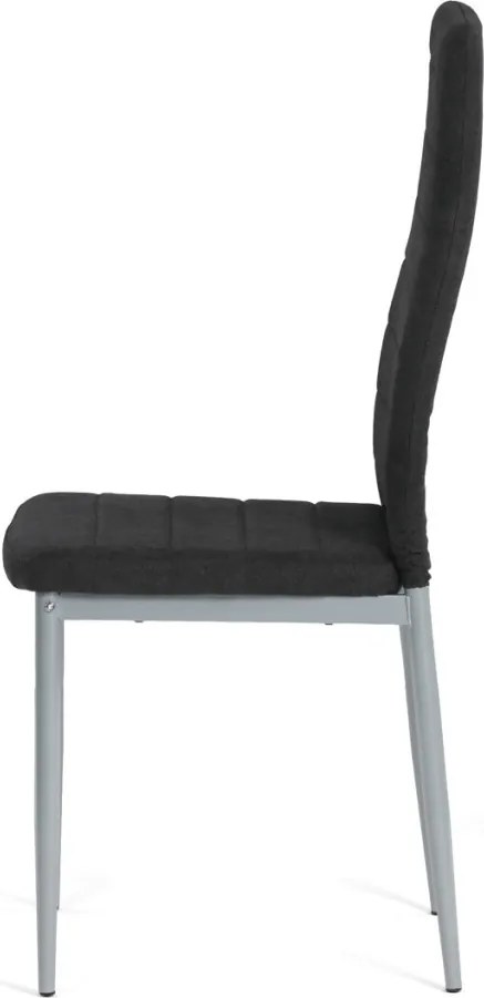 Jídelní židle, černá, látka, DCL-V5031 BK2