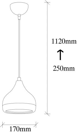 Csillár zsinóron YILDO 1xE27/40W/230V fehér/arany/piros