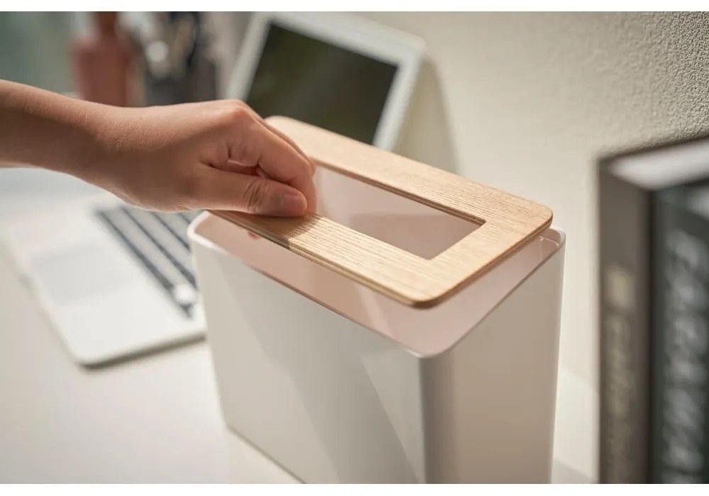 Fehér műanyag irodai szemetes 2,3 l Rin – YAMAZAKI