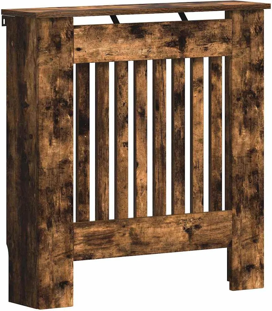 vidaXL Radiátor fedezék Füstölt tölgy 78 x 19 x 81,5 cm Faanyag