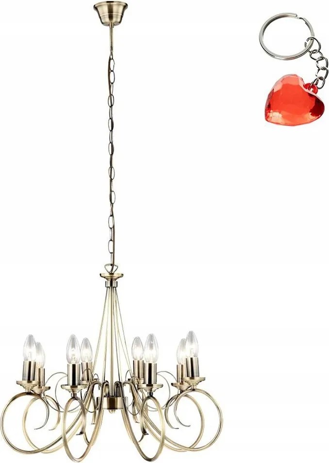 8 pontos függőlámpa arany E14 40W Truncatus 69003-8 Globo Ajándék