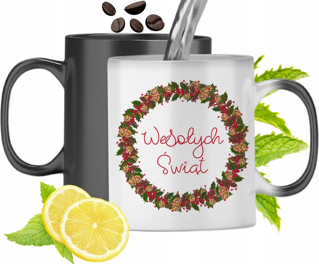 Mágikus Karácsonyi Színváltó Bögre fényképes nyomtatással