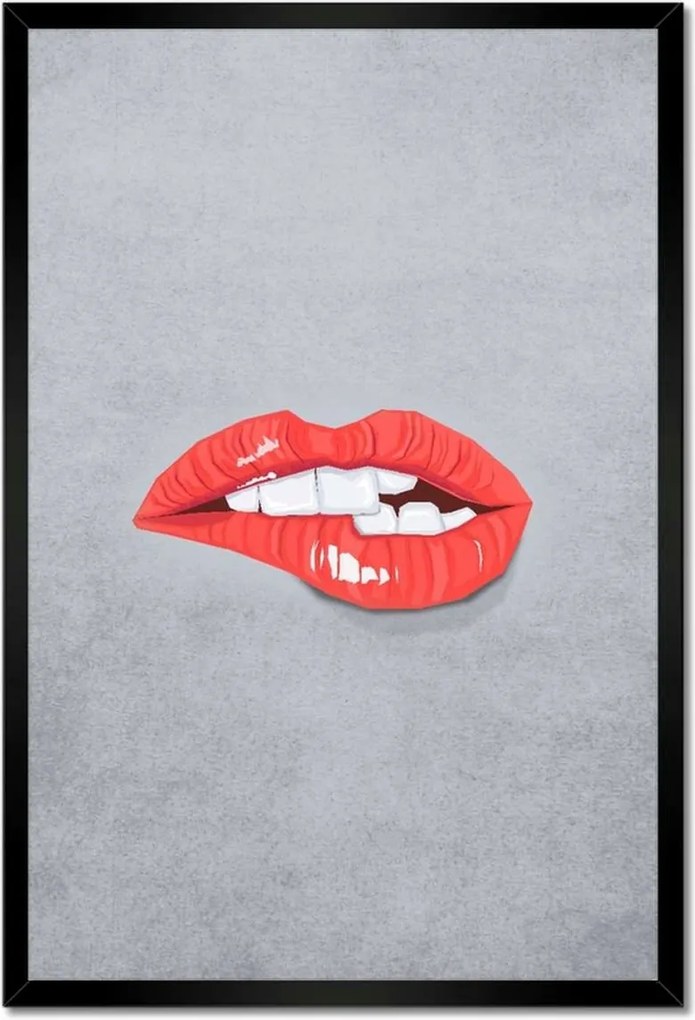 Poszterek keretben 40x60 Csábító ajkak