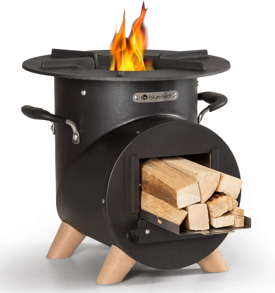 Blumfeldt Oshima Rocket Stove Camping Stove környezetbarát mobil acél