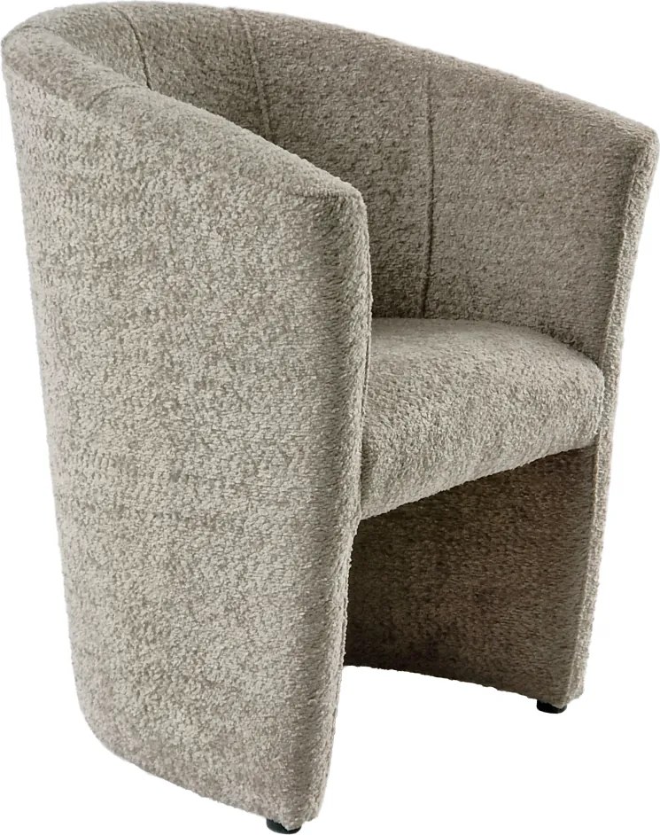 Klub fotel, szürkésbézs Taupe Coral anyag, CUBA