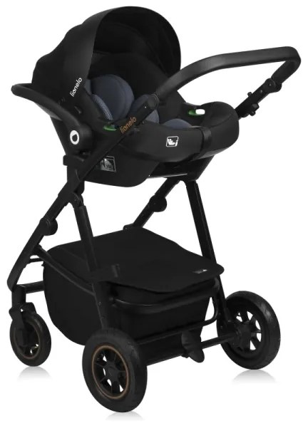 Lionelo - 3 az 1-ben kombinált babakocsi AMBER PLUS, bézs homok