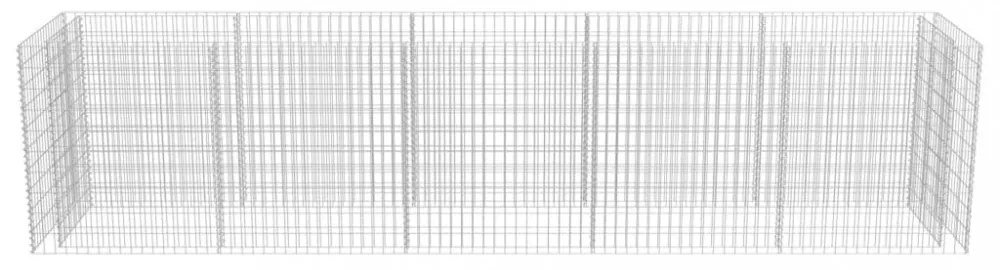 horganyozott acél gabion magaságyás 450 x 90 x 100 cm