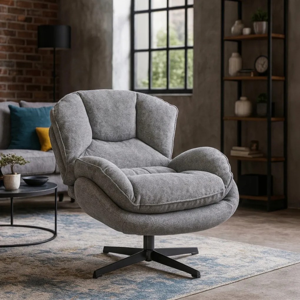 Pihenőfotel Szürke Színben. ROSA