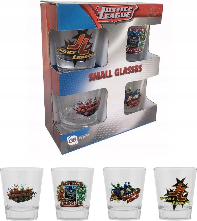 Szuperhős poharak Hivatalos Shot 4 db