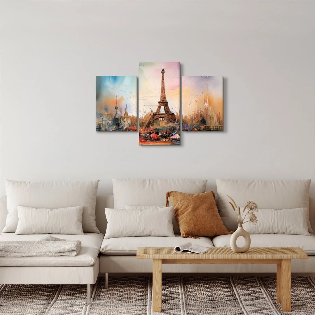 Kép - Az Eiffel-torony festménye (90x60 cm)