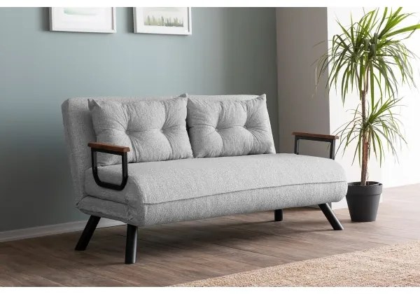 Kétszemélyes kihúzható kanapé QIRA szürke