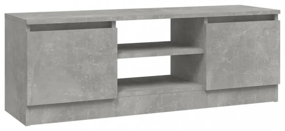 betonszürke TV-szekrény ajtóval 102 x 30 x 36 cm