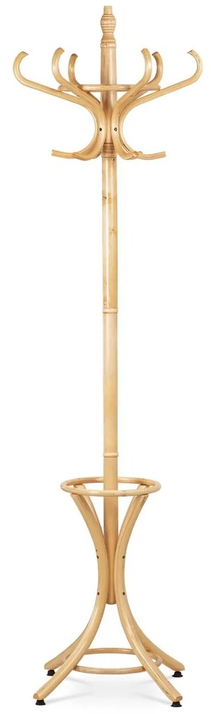 Masszív fa fogas, natúr, 185 cm