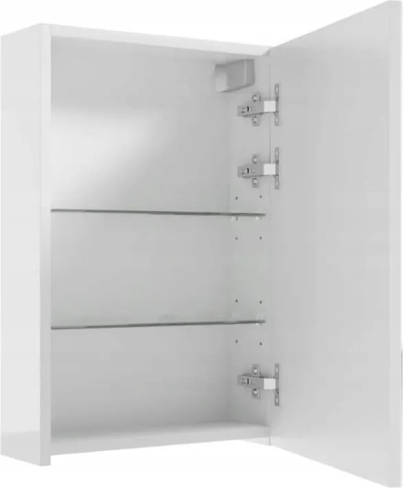 Fürdőszoba szekrény tükörrel 40x60 cm akasztós keskeny Robusztus és praktikus