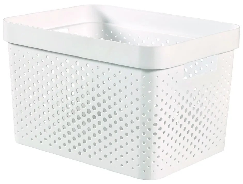 Infinity Dots fehér tárolókosár, 17 l - Curver