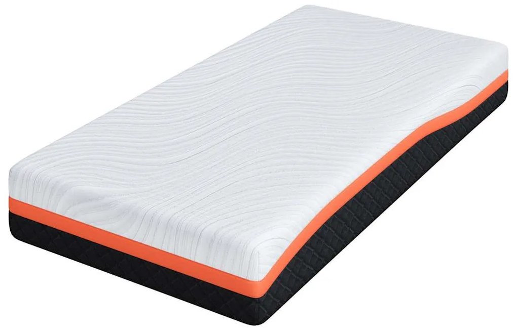 Matrac Fehér és Szürke 80 x 160 cm Gél Memóriahab