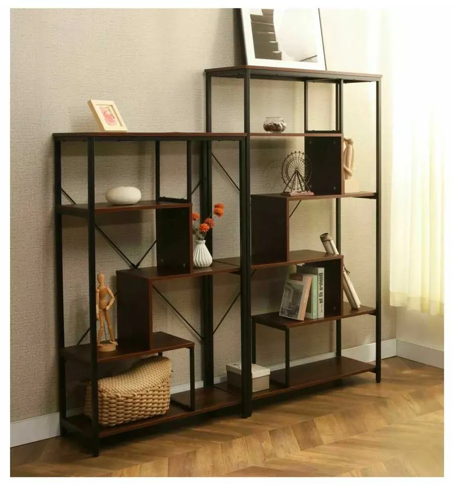 Winder II polcrendszer, dió / fekete