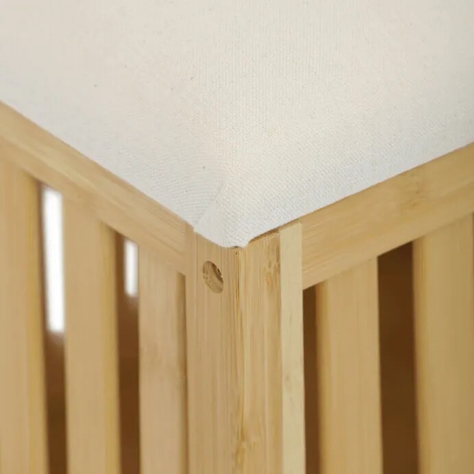 Tárolóhellyel ellátott ülőke B066 NAT, bambusz