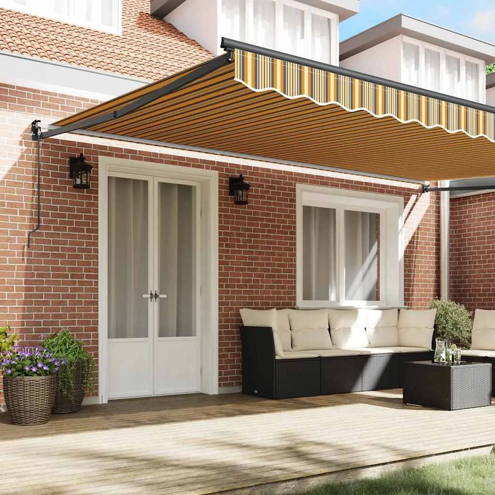 Behúzható napellenző Sokszínű 500x300 cm szövet