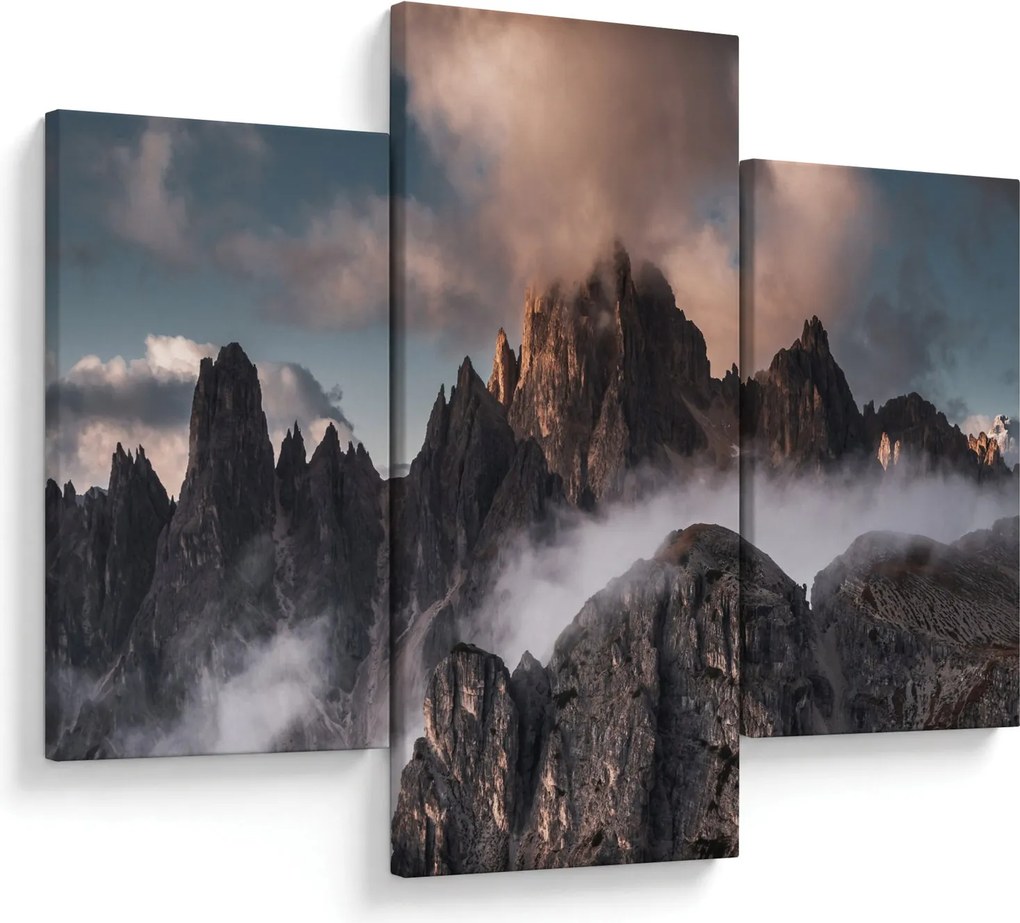Kép - A ködben rejtett olasz dolomitok (90x60 cm)
