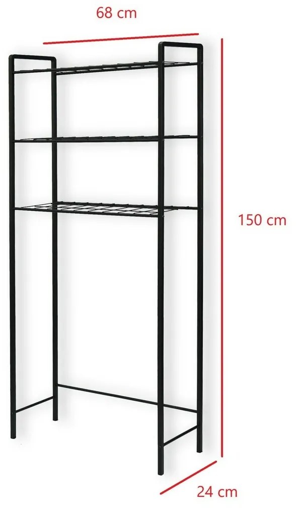 Nigel Black mosógép  feletti polcállvány