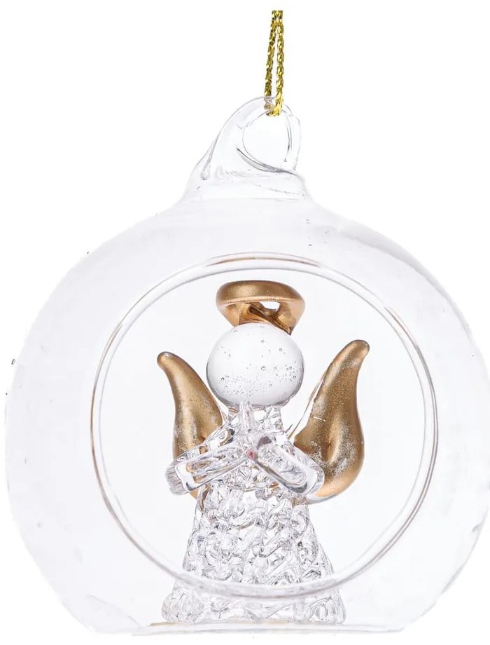 Üveg karácsonyfadísz ø 6 cm Angel – Dakls