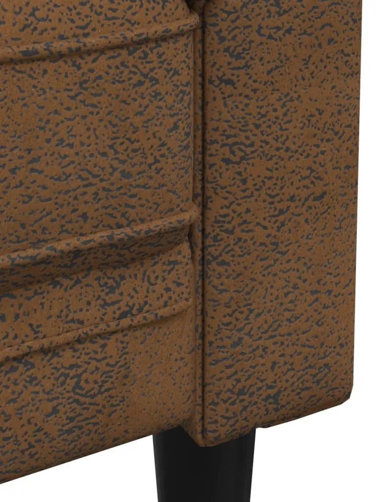 barna szövet Chesterfield kanapé