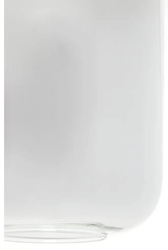 Fekete mennyezeti lámpa üveg búrával 100x22 cm Lekar – Light &amp; Living