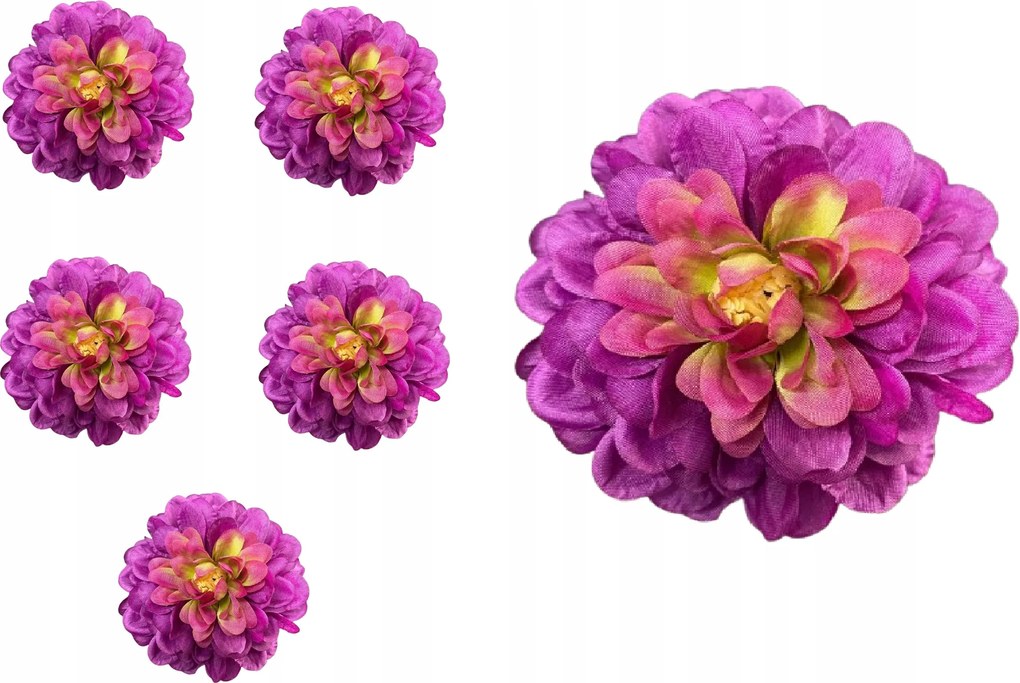 6x Dália Termék Fej Ón Művirág Nád nagykereskedelem Kompozíció