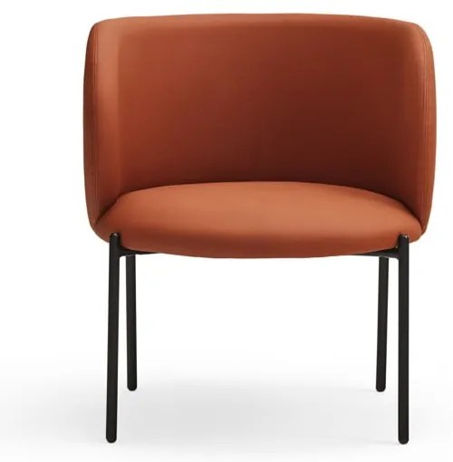 Narancssárga műbőr fotel Mogi - Teulat